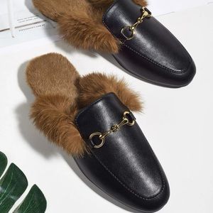 brown and black comfortable mule loafers  from SHEIN never worn